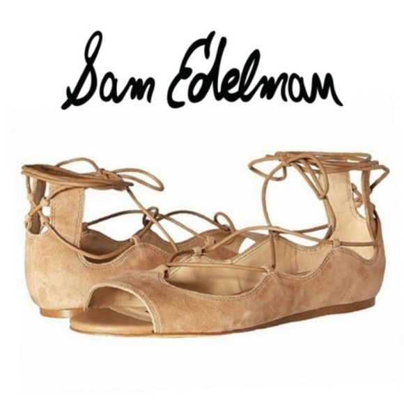 Sam Edelman Shoes - Sam Edelman Barbara Ballet Flats Suede Caramel NWT